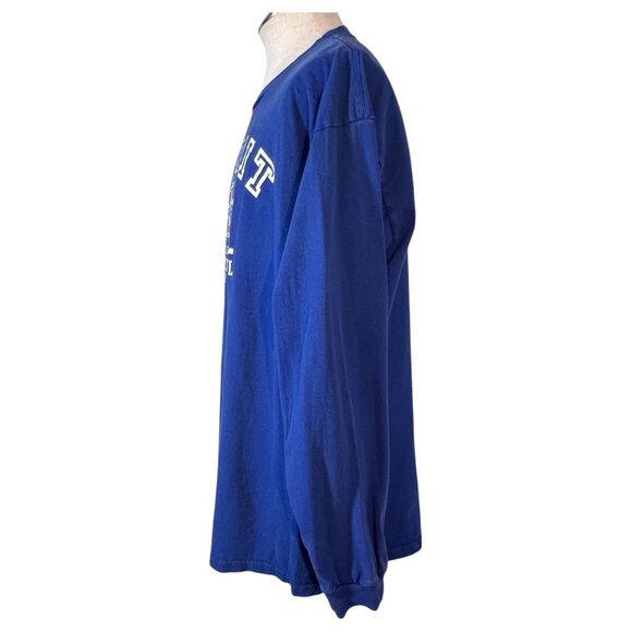 Vintage 2006 Detroit 40th Super Bowl T Shirt Mens XL Blue Long Sleeve Blue NFL - Picture 5 of 6